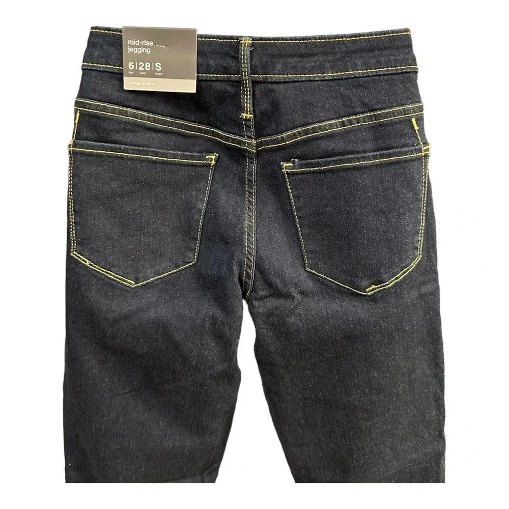 New with Tags Massimo Denim Mid-Rise Jegging, Size 6/28s, Power Stretch - Picture 6 of 7